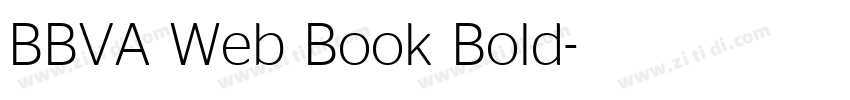 BBVA Web Book Bold字体转换 BBVA Web Book Bold字体转换